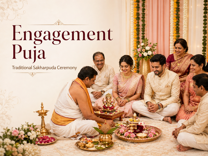 Engagement Puja (Sakharpuda Ceremony)
